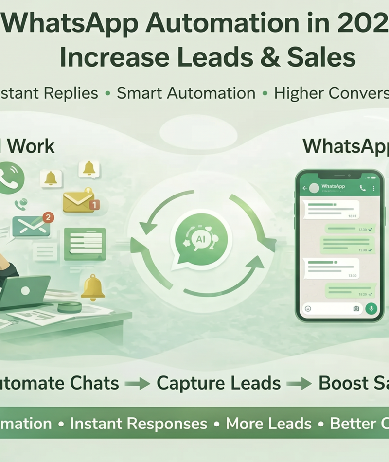 WhatsApp Automation for Business 2026: Increase Leads & Sales