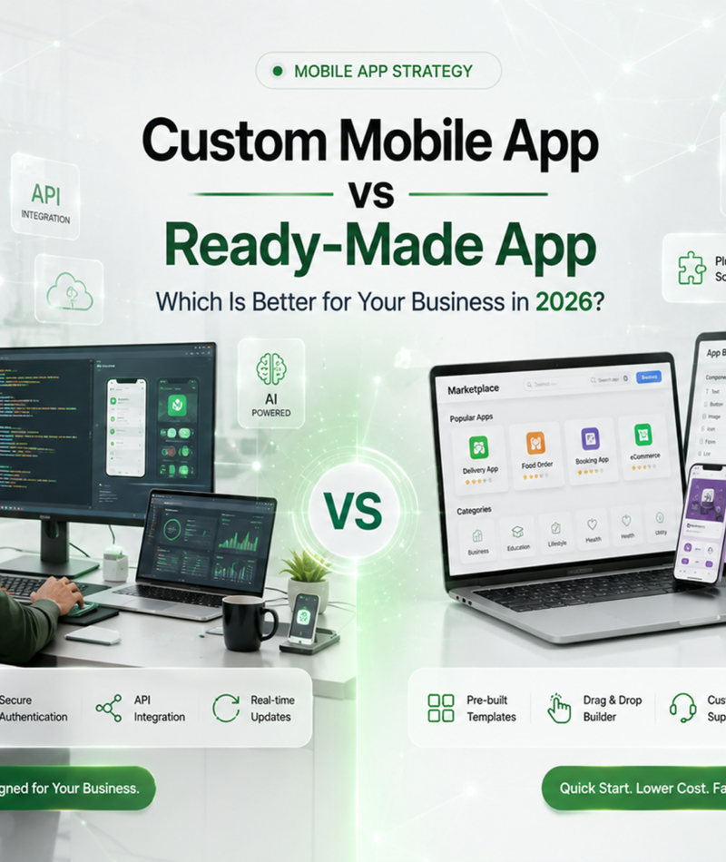 Custom Mobile App vs Ready-Made App: Which Is Better for Your Business in 2026?