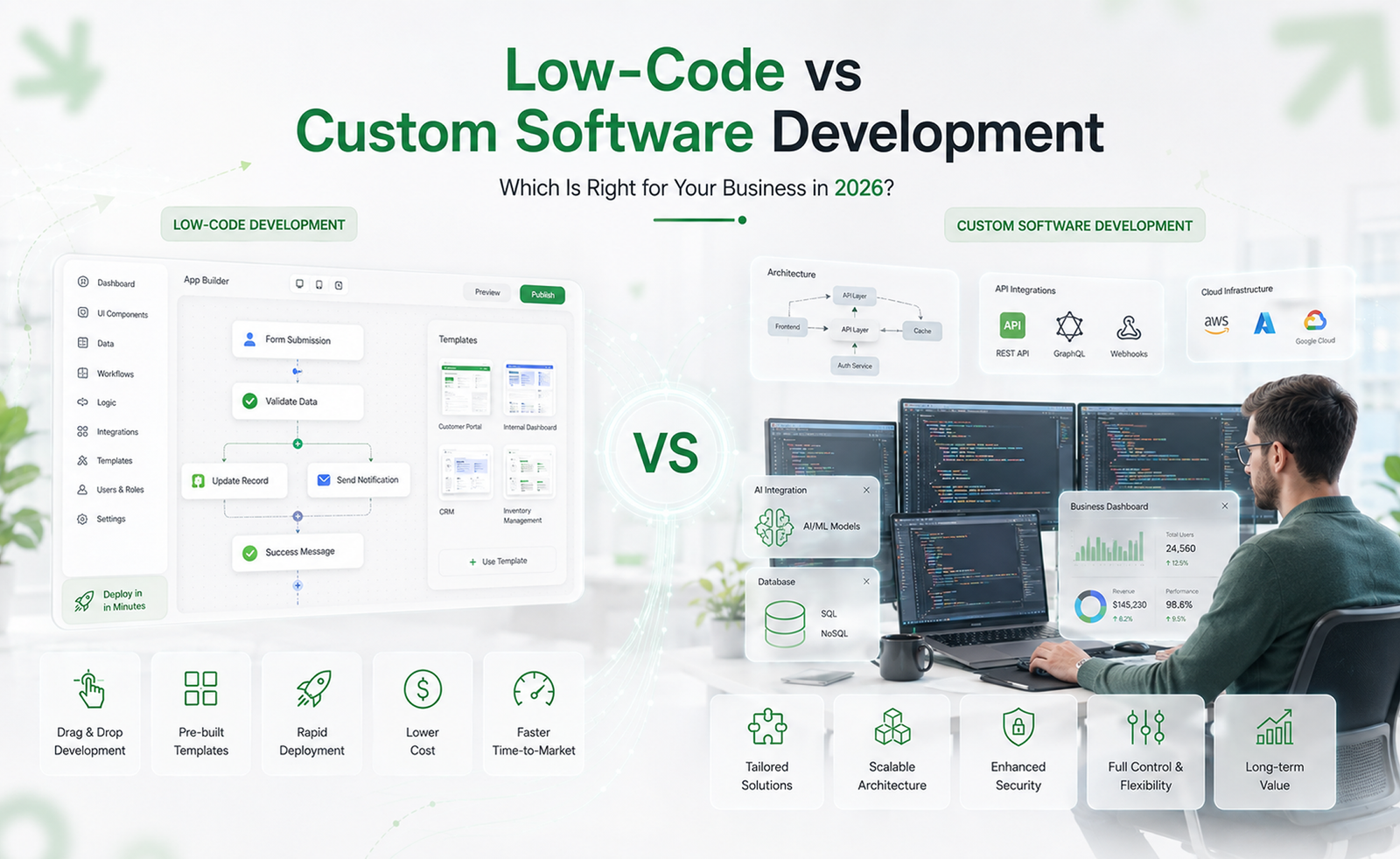Low-Code vs Custom Software Development: Which Is Right for Your Business in 2026?